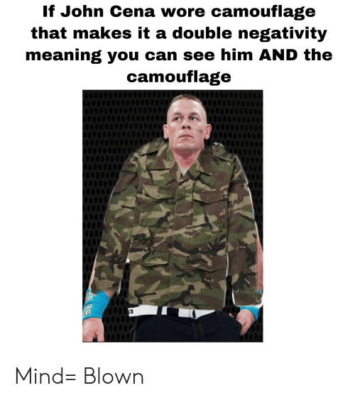 If John Cena Wore Camouflage