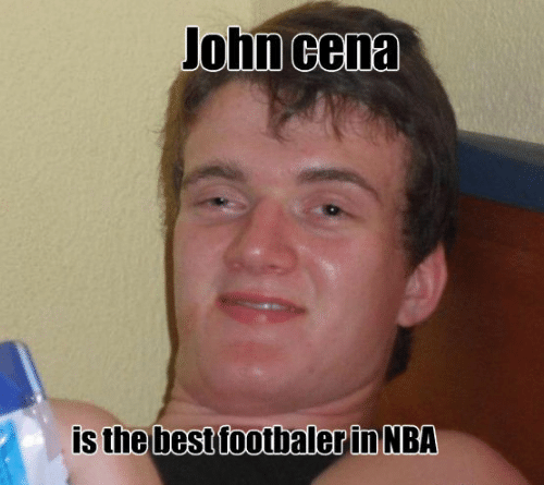 John Cena Is The Best Footbaler In NBA