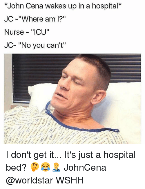 John Cena Wakes Up In A Hospital