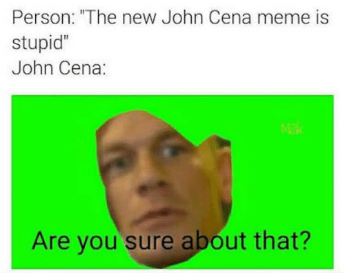 The New John Cena Meme Is StupidThe New John Cena Meme Is Stupid