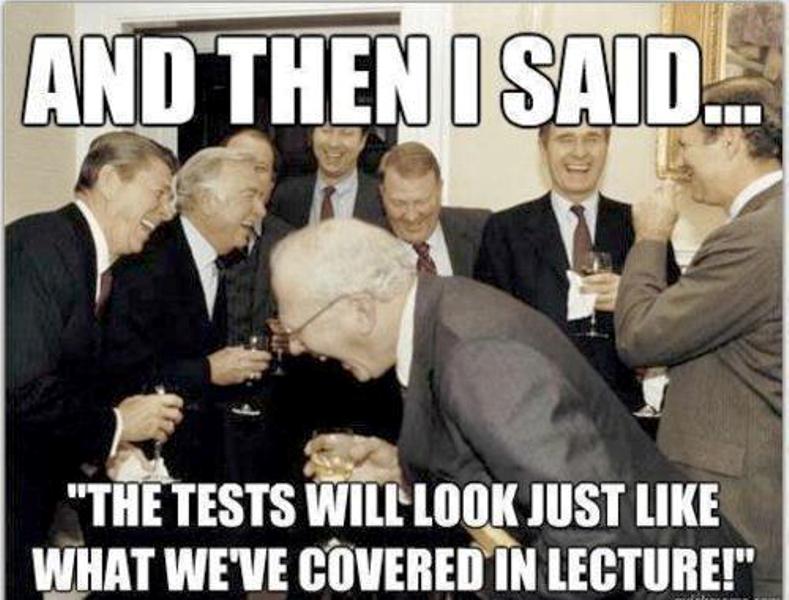 And Then I Said The Tests Will Look