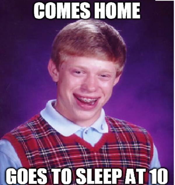Comes Home Goes To Sleep At 10