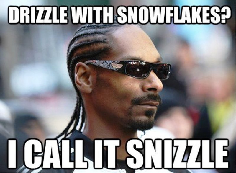 Drizzle With Snowflakes