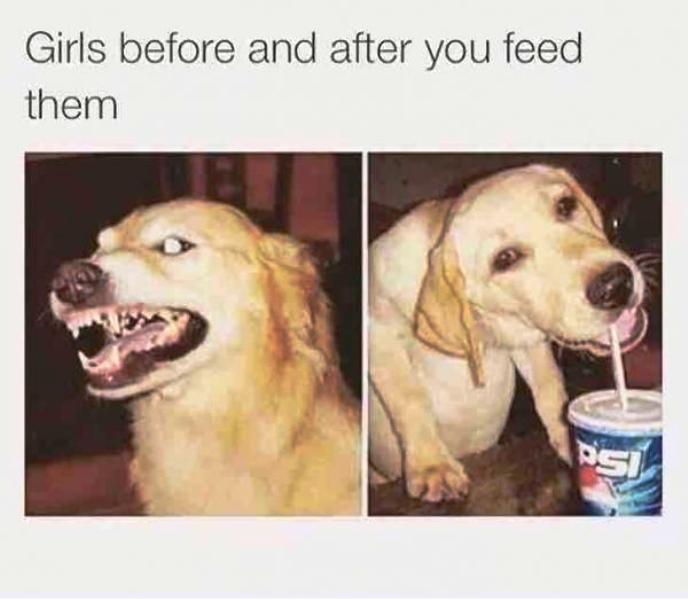 Girls Before And After You Feed Them