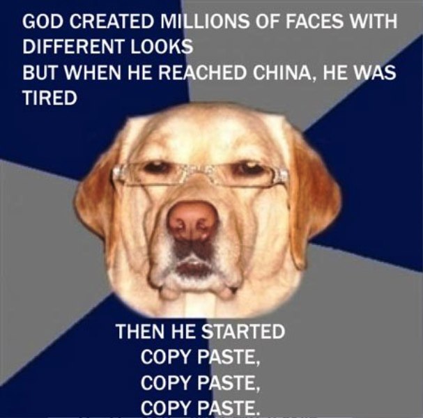 God Created Millions Of Faces