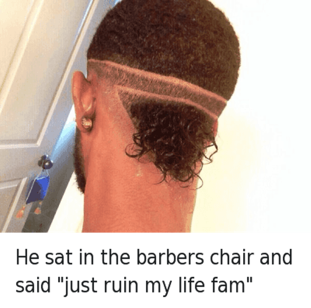 He Sat In The Barbers Chair
