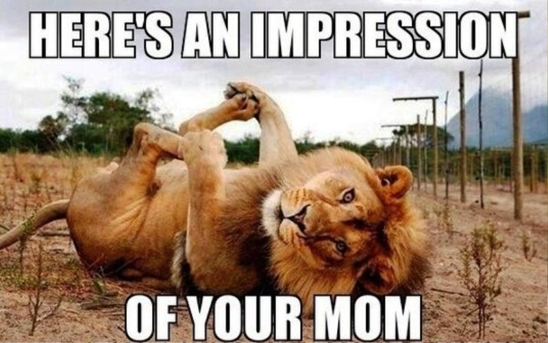 Heres An Impression Of Your Mom