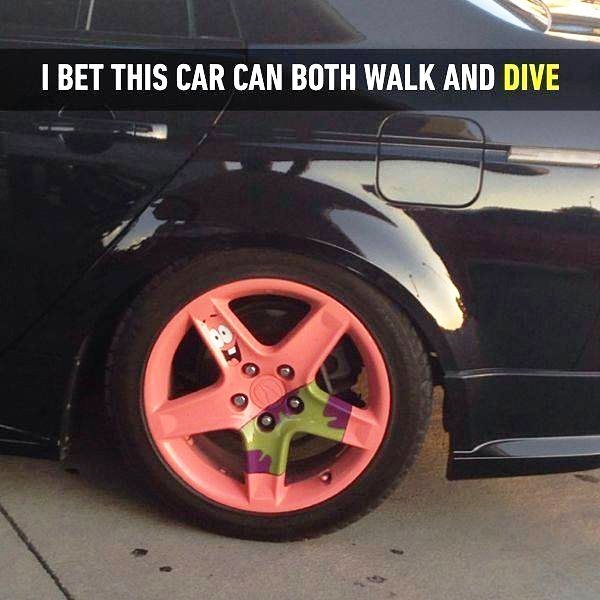 I Bet This Car Can Both Walk And Dive