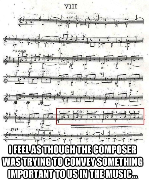 I Feel As Thought The Composer Was Trying