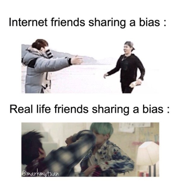 Internet Vs Real Friends Sharing A Bias