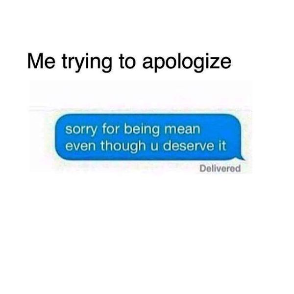 Me Trying To Apologize