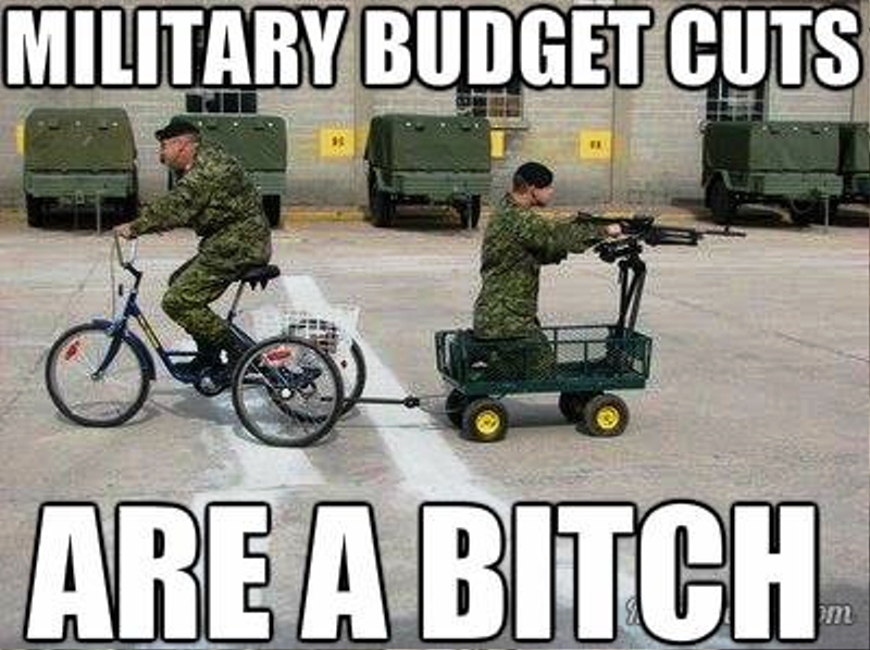 Military Budget Cuts Are A Bitch