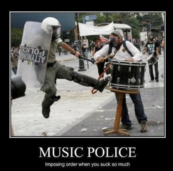 Music Police Imposing Order
