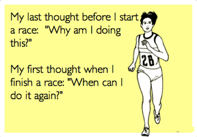My Last Though Before I Start A Race