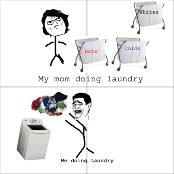 My Mom Doing Laundry