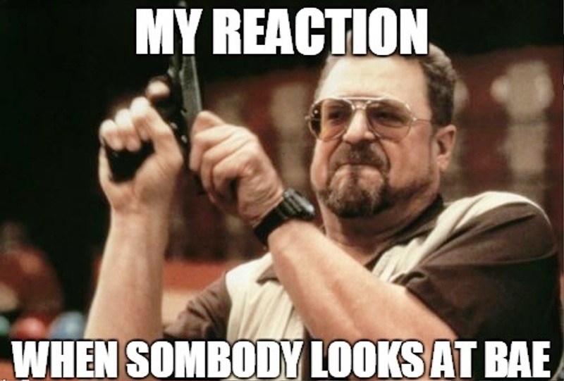 My Reaction When Somebody