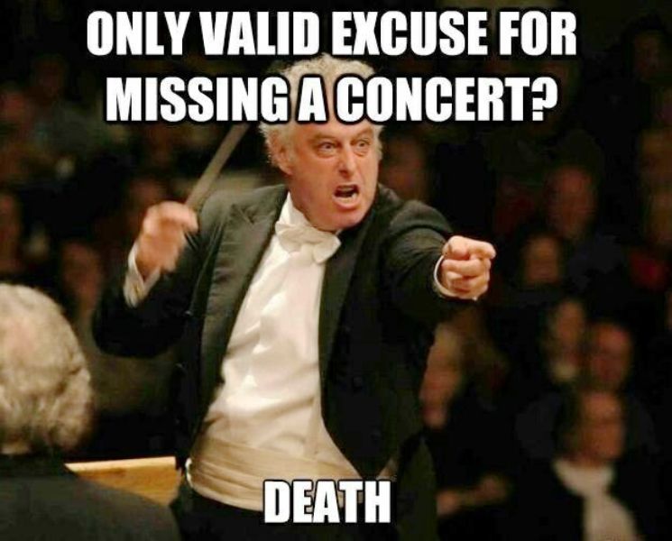 Only Valid Excuse For Missing A Concert
