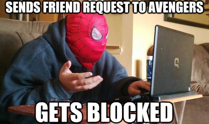 Sends Friend Request To Avengers