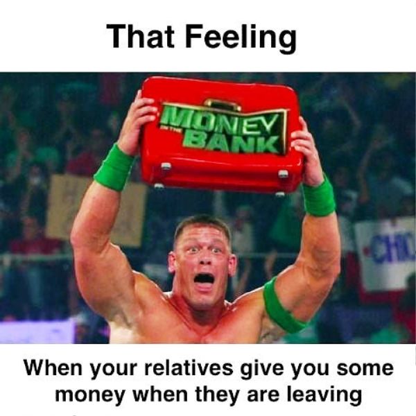 That Feeling When Your Relatives Give You