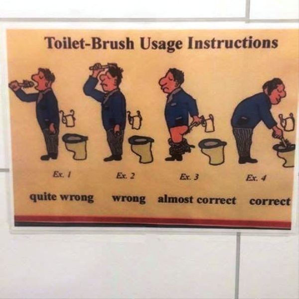 Toilet Brush Usage Instructions