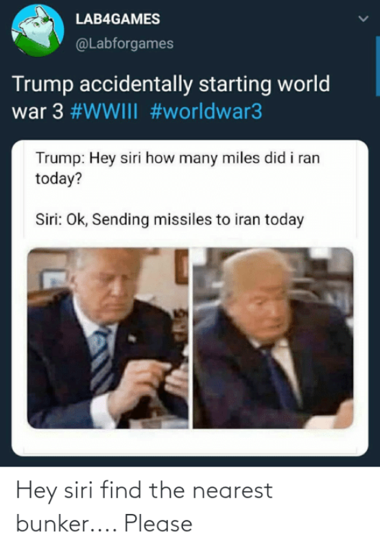 Trump Accidentally Starting World War 3