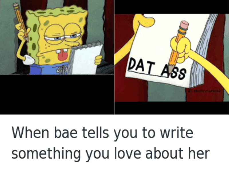 When Bae Tells You To Write Something