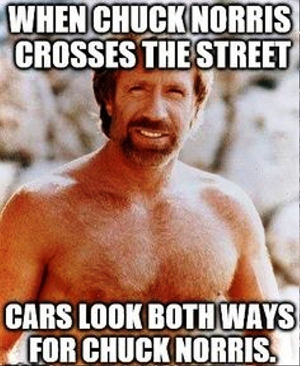 When Chuck Norris Crosses The Street