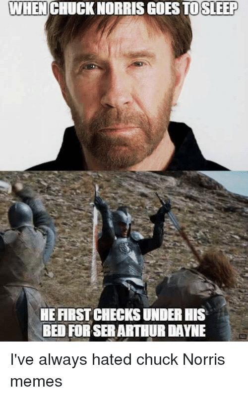 When Chuck Norris Goes To Sleep