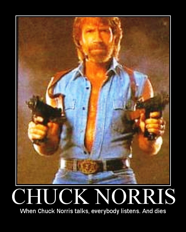 When Chuck Norris Talks