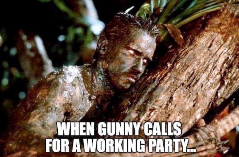 When Gunny Calls For A Working Party