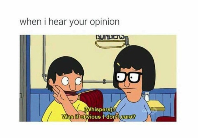When I Hear Your Opinion