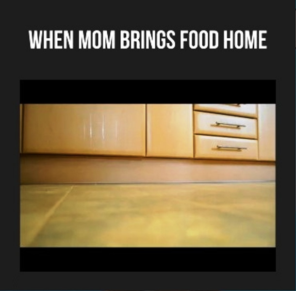 When Mom Brings Food Home