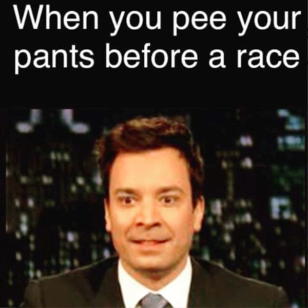 When You Pee Your Pants Before A Race