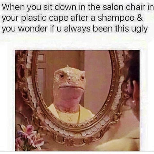 When You Sit Down In The Salon Chair