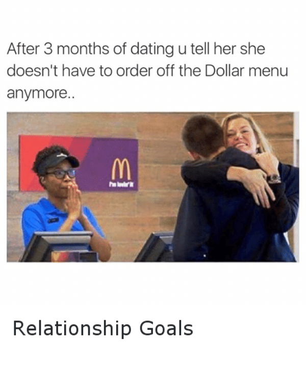 After 3 Months Of Dating You Tell Her