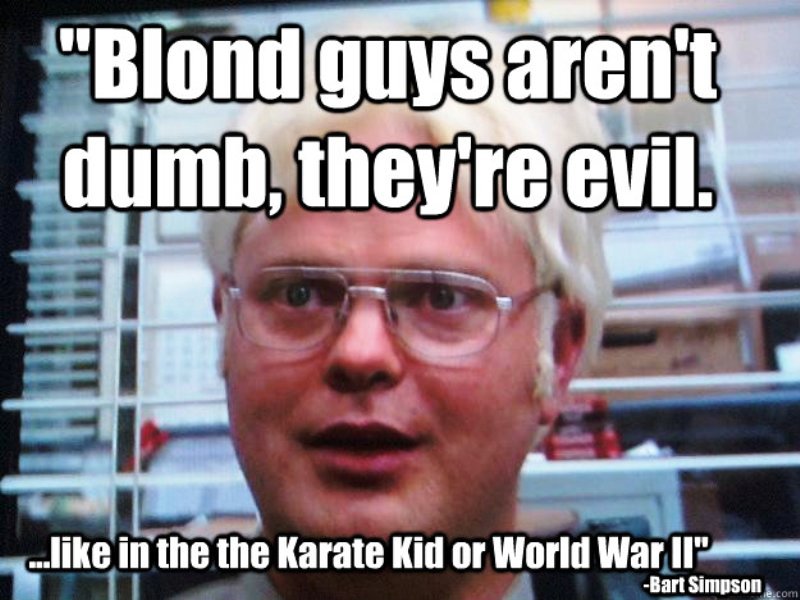 Blond Guys Are Dumb