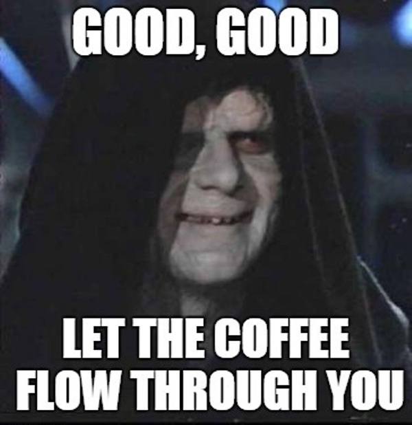 Good Good Let The Coffee Flow Through You