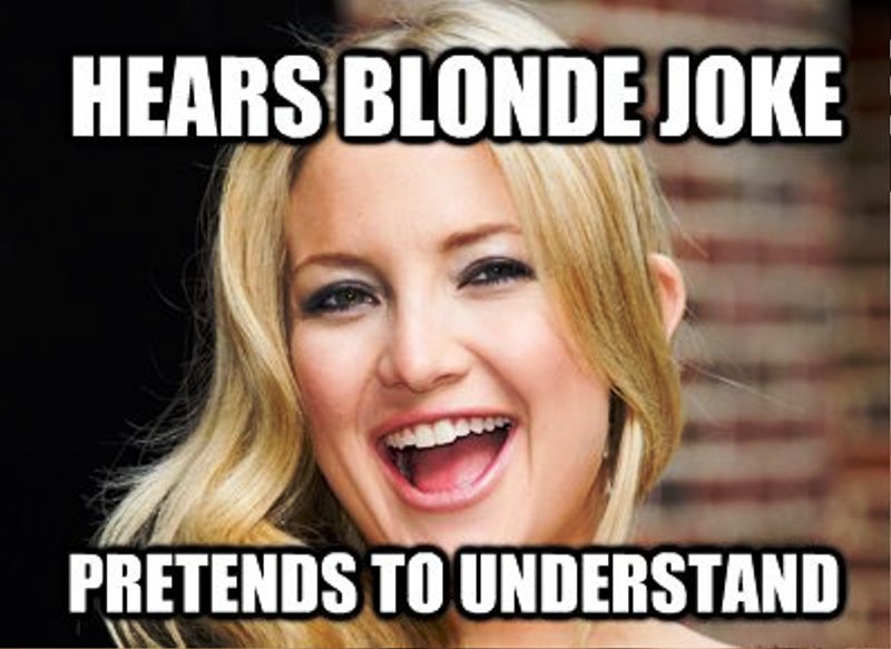 Hears Blonde Joke