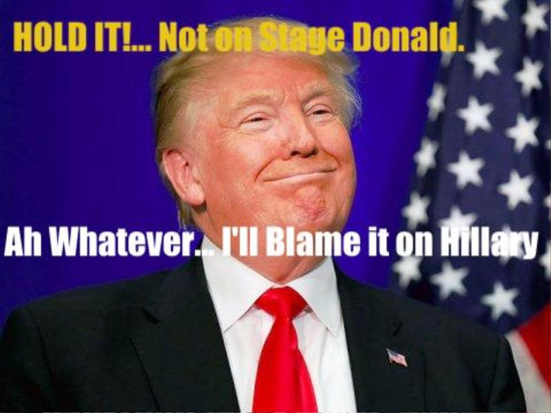 Hold It Not On Stage Donald