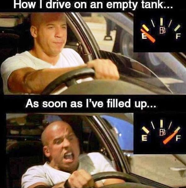 How I Drive On An Empty Tank