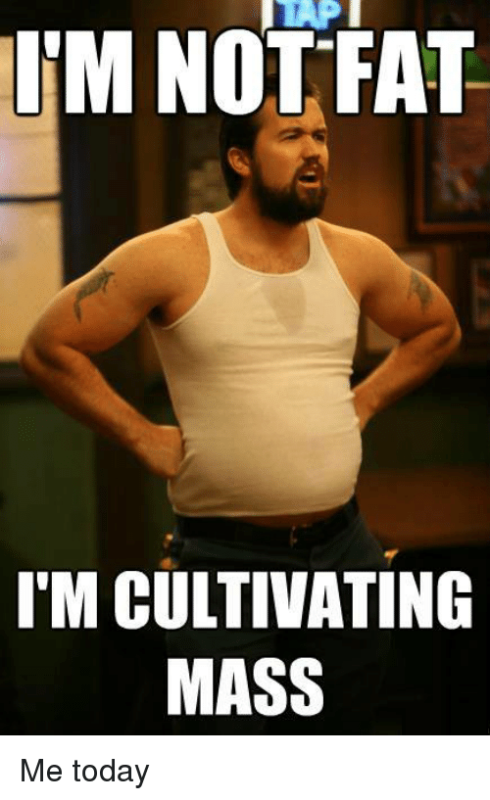 I Am Not Fat I Am Cultivating Mass