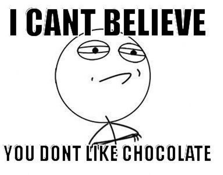 I Cant Believe You Dont Like Chocolate