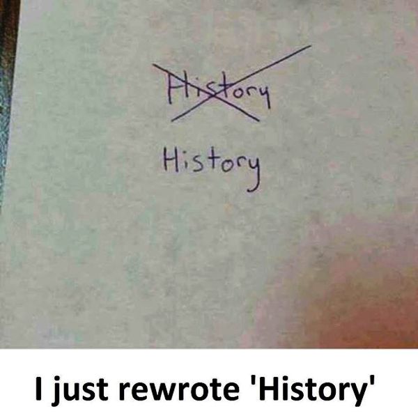 I Just Rewrote History