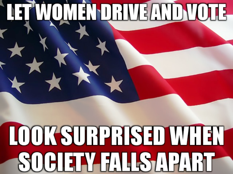 Let Women Drive And Vote