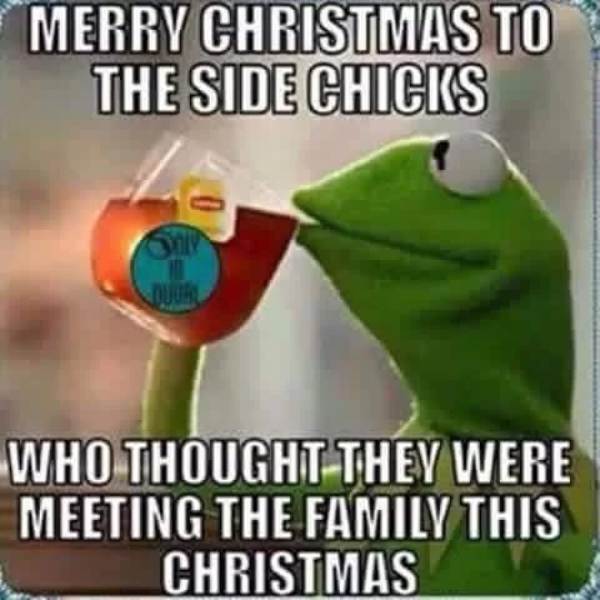 Merry Christmas To Side Chicks