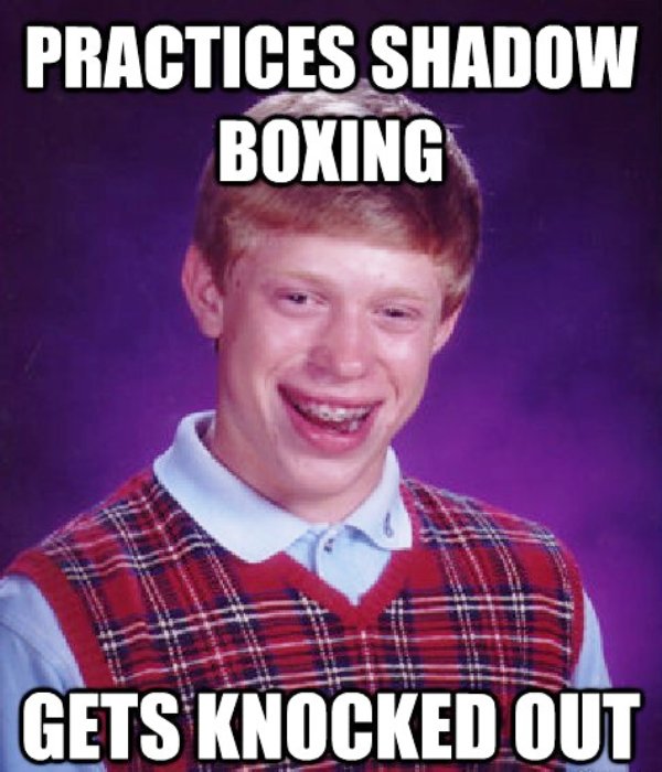 Practices Shadow Boxing