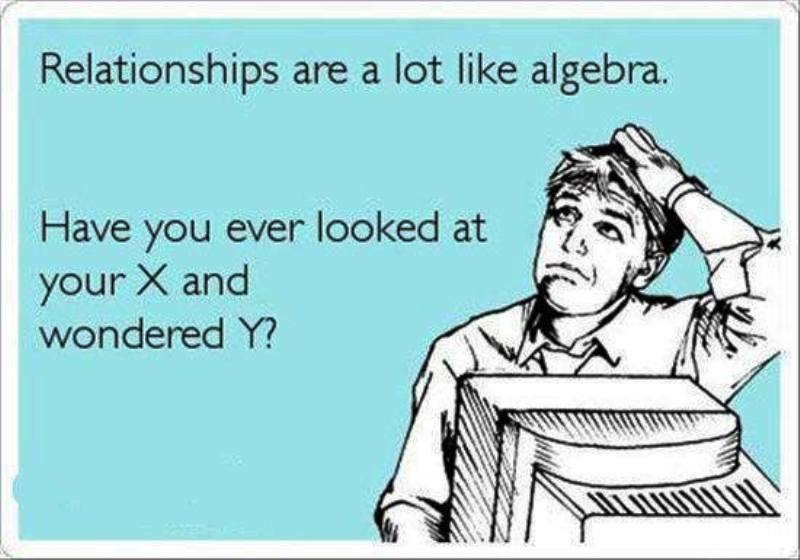 Relationships Are A Lot Like Algebra