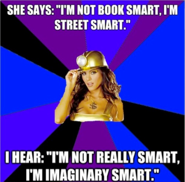 She Says Im Not Book Smart