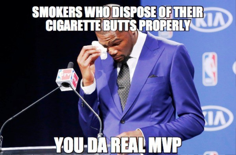 Smokers Who Dispose Of Their Cigarette