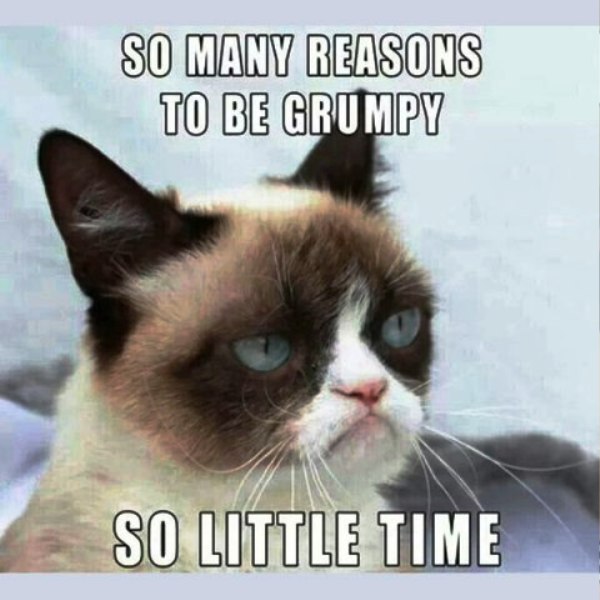 So Many Reasons To Be Grumpy